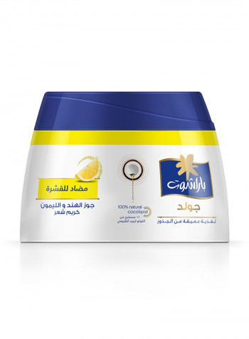 Gold Anti Dandruff Coconut And Lemon Hair Cream 210millimeter