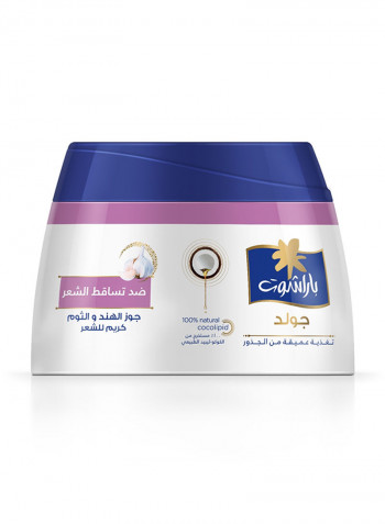Gold Anti-Hair Fall Coconut And Garlic Hair Cream 210millimeter