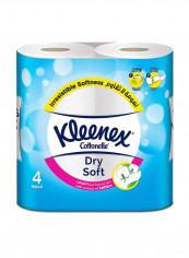2 Ply Toilet Paper Dry Soft - 200 Sheets Pack of 4 Tissue Rolls White
