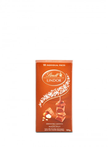Lindor Swiss Milk Chocolate With Hazelnut 100g