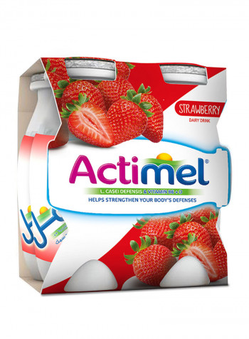 Strawberry Flavoured Low Fat Dairy Drink 93ml Pack of 4