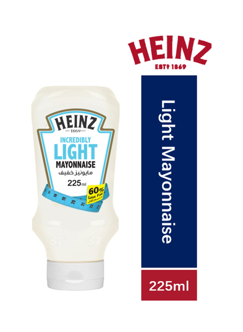 Mayonnaise, Incredibly Light, Top Down Squeezy Bottle 225ml