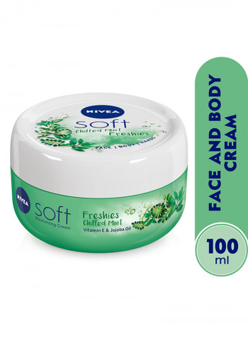 Soft Light Moisturizer Chilled Mint Cream white 100ml