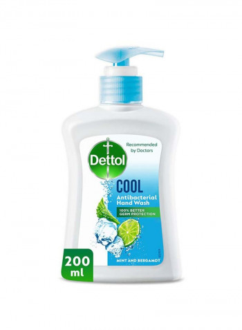 Cool Anti-Bacterial Liquid Hand Wash 200ml - Mint And Bergamont