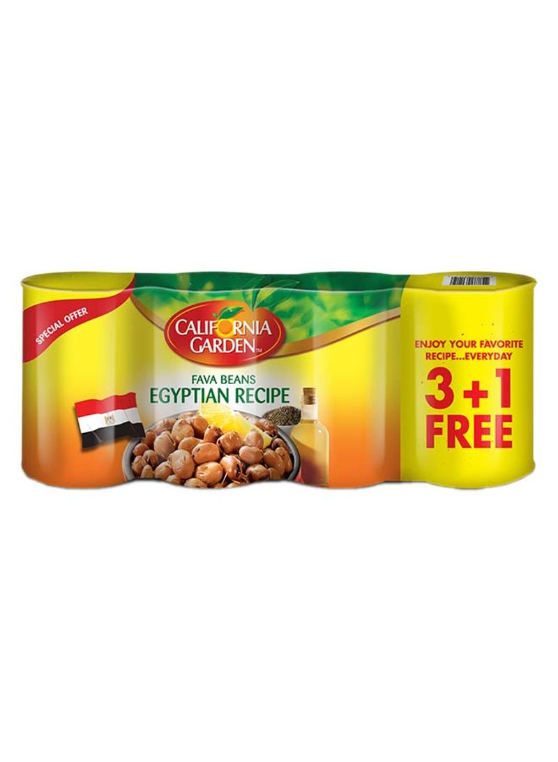 Canned Fava Beans Egyptian Recipe Multipack 450g Pack of 4