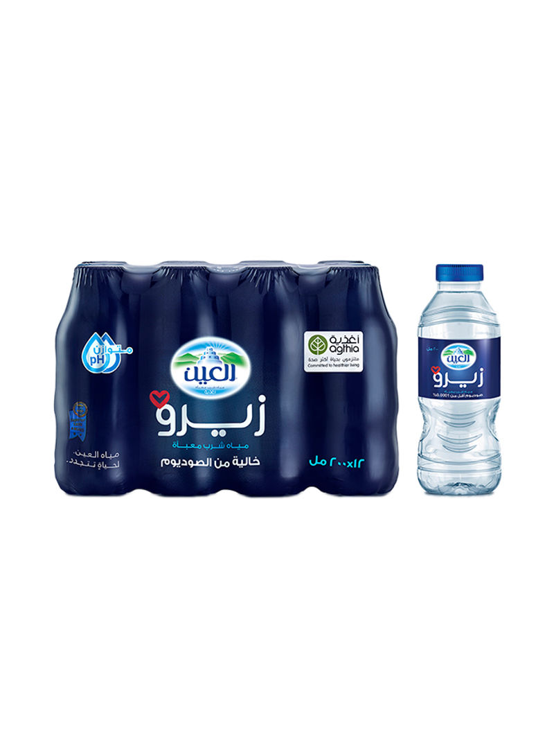 Low Sodium Zero Drinking Water 200ml Pack of 12