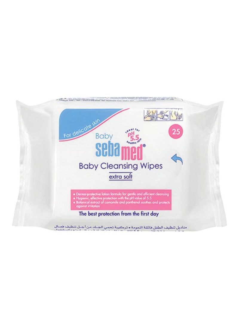 Baby Cleansing Wipes, 25 Count