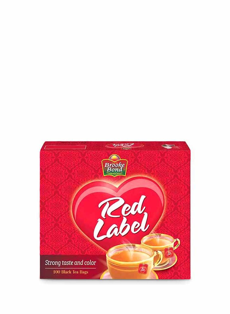 Red Label Black Tea, 100 Teabags