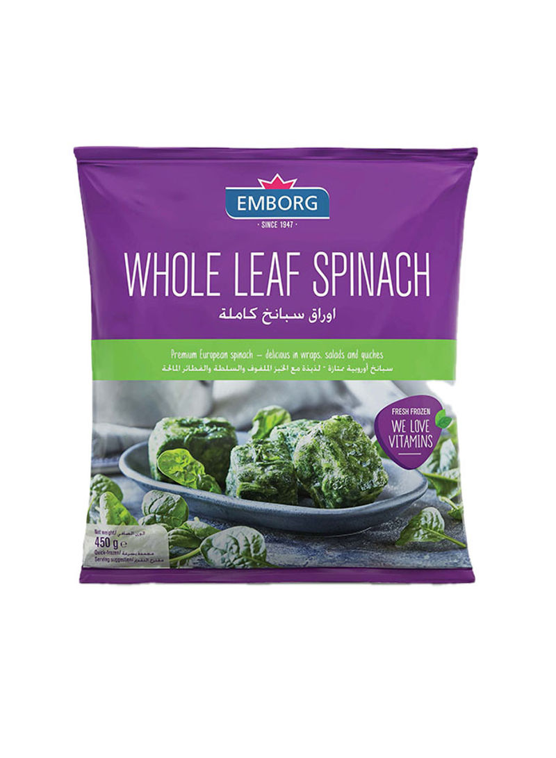 Whole Leaf Spinach 450g