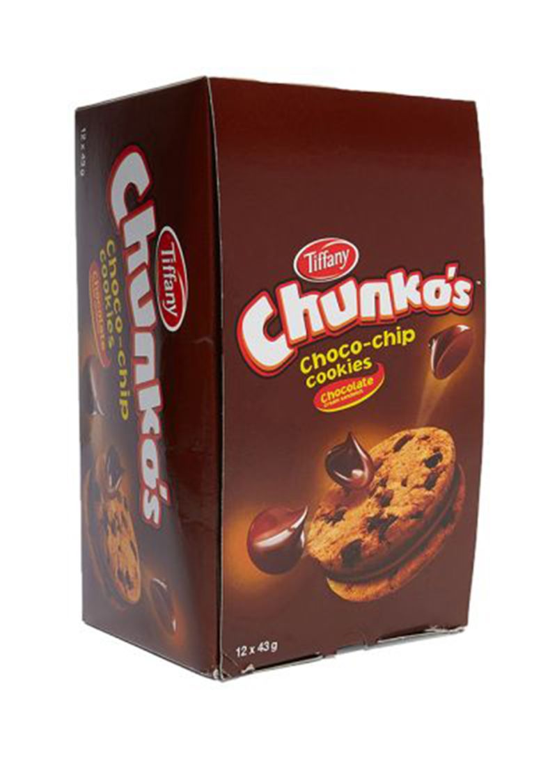 Chunko's Choco-Chip Cookies 43g Pack of 12