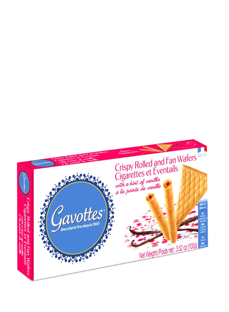 Crispy Rolled And Fan Wafer 100g