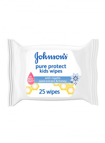 Kids Wipes - Pure Protect, Pack Of 25 wipes