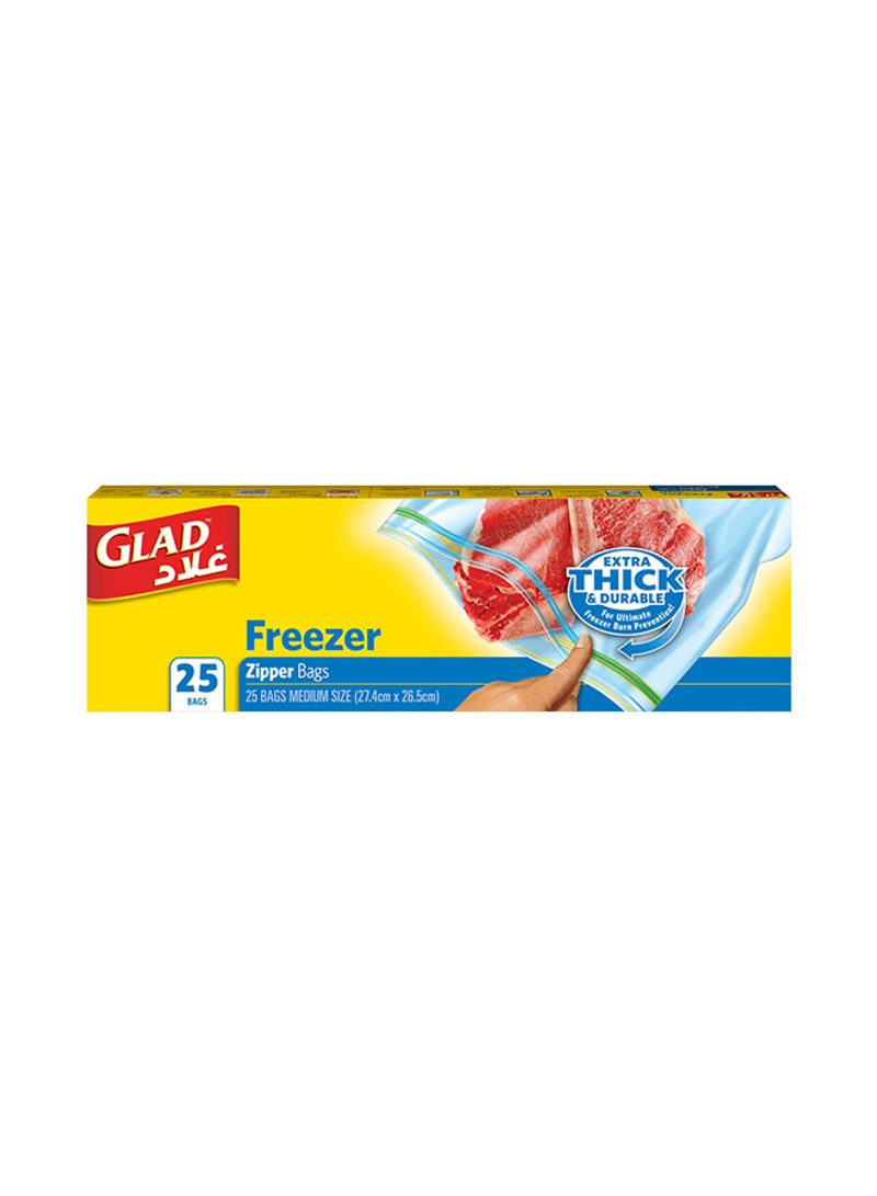 Zipper Freezer Bags Gallon 25 Count