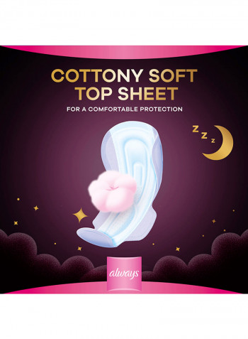 Dreamzz Pad Cotton Maxi Thick, Night Long 7 Sanitary Pads With Wings