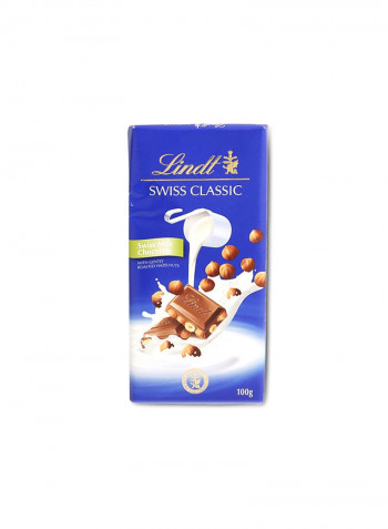 Swiss Classic Milk Chocolate With Hazelnuts 100g