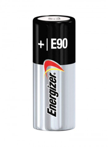 2-Piece Alkaline Battery Set Silver/Black