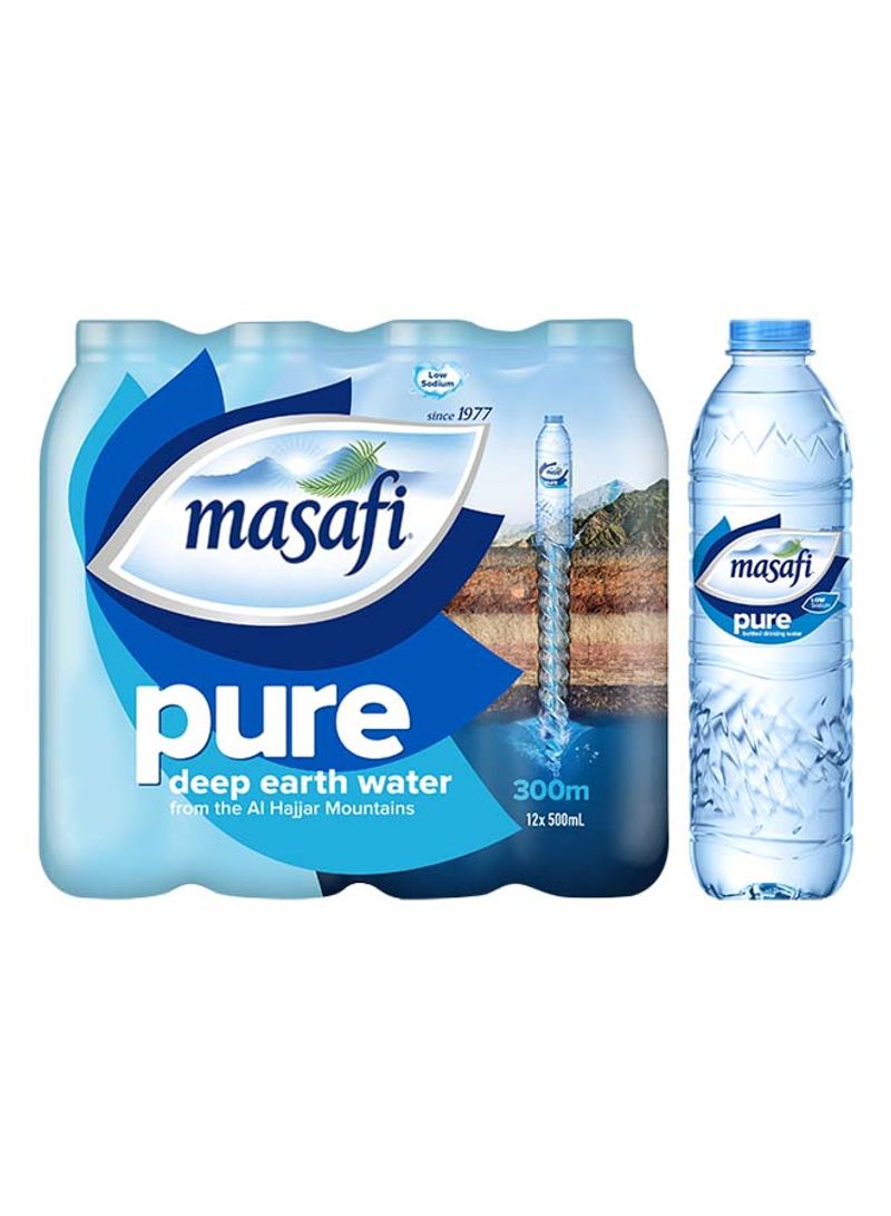 Pure Low Sodium Natural Water 500ml Pack of 12