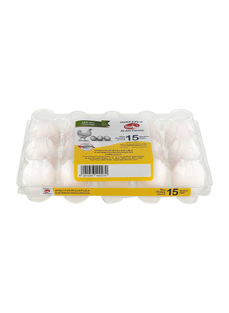 White Eggs Medium 15 Pieces