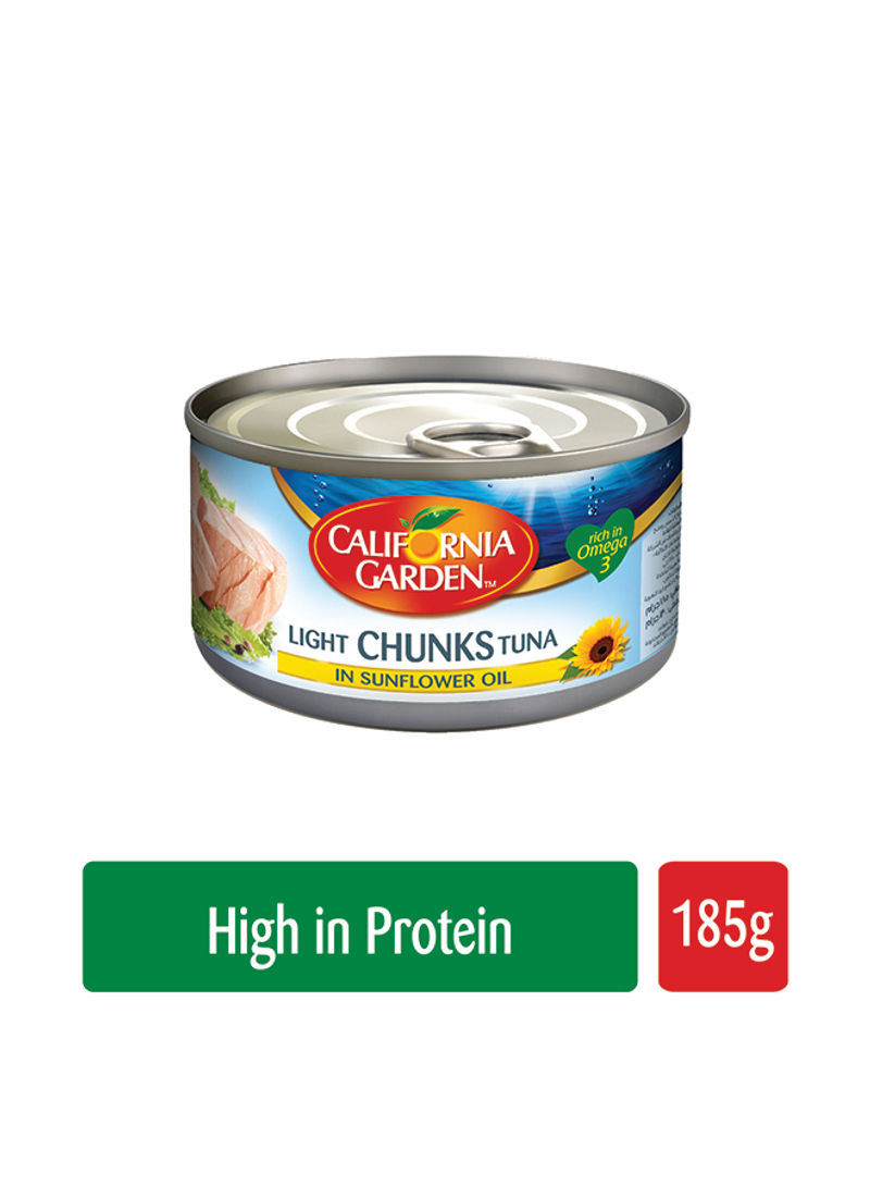 Canned Light Tuna Chunk In Sunflower Oil 185g