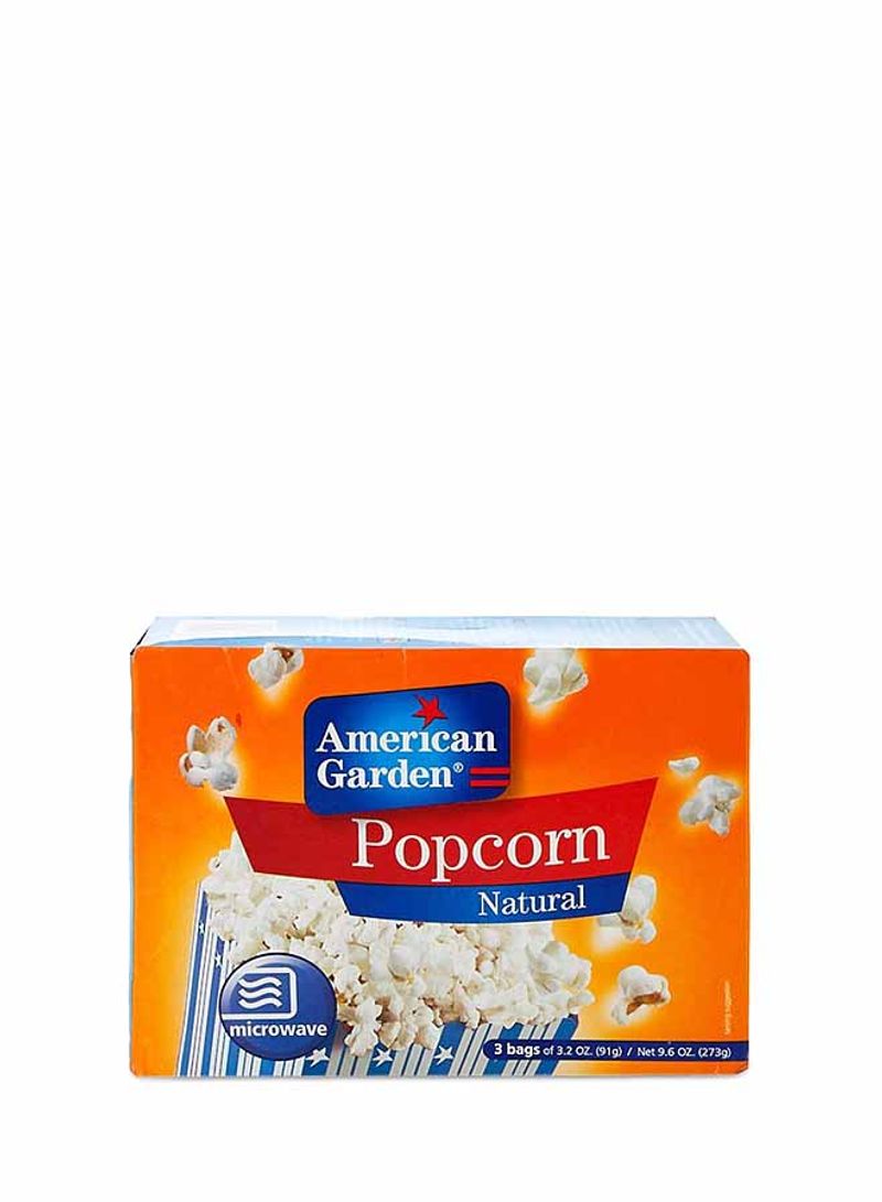 Natural Popcorn 91g Pack of 3