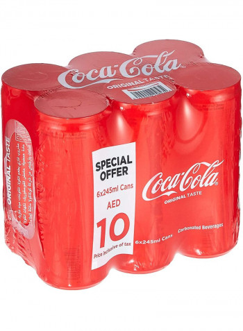 Regular Soft Drink Cans 245ml Pack of 6