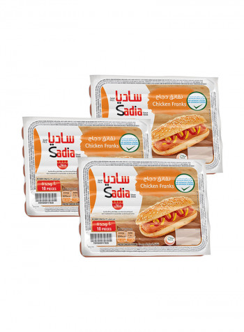 نقانق دجاج 340غم عبوة من 3 قطع