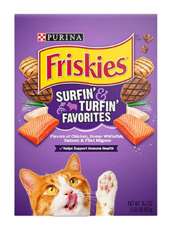 Friskies Surfin And Turfin Favourites Cat Food 459g