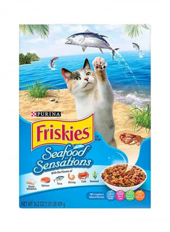 Friskies Seafood Sensations Cat Dry Food 459g