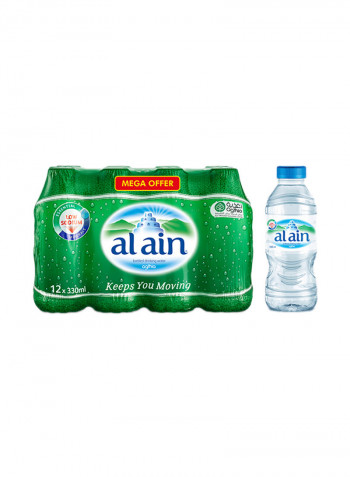 Water Bottles 330ml Pack of 12