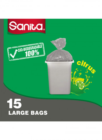 Scented Trash 15 Bags Clear 20gallon
