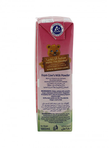 Strawberry Flavored Milk 180ml Pack of 8