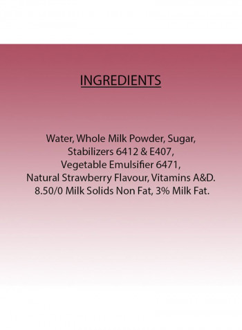 Strawberry Flavored Milk 180ml Pack of 8