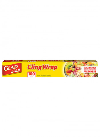 Cling Wrap Clear Plastic Loop 100 sq ft
