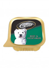 Beef And Vegetables Wet Dog Food Foil Tray 100g
