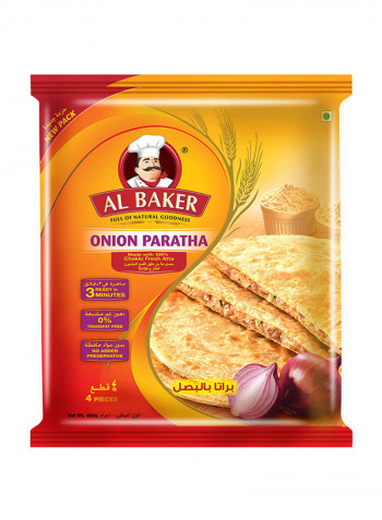 Onion Paratha, Count 4 400g