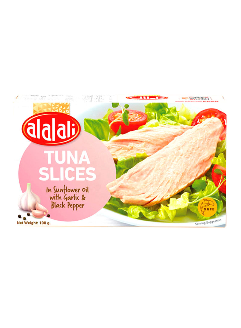 Tuna Slices In Sonflower Oil With Garlic And Black Pepper 100g