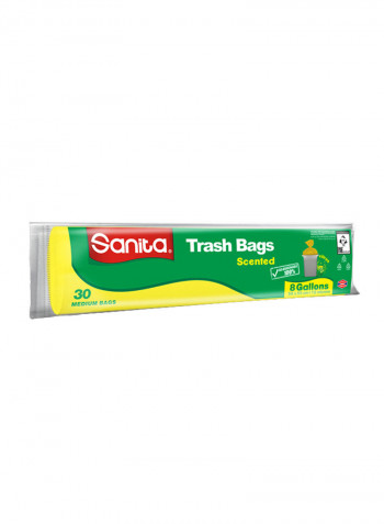 Scented Trash Medium  30 Bags Yellow 8gallon