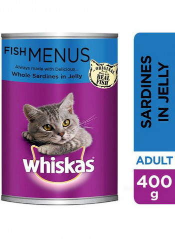 Whole Sardines In Jelly Wet Cat Food Can 400g