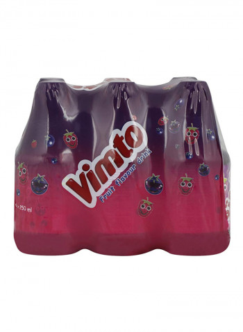 Fruit Flavored Drink Pet Bottle 250ml Pack of 6