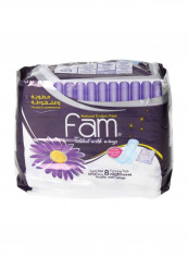 Feminine Napkins Maxi Folded With Wings Night 8 Pads