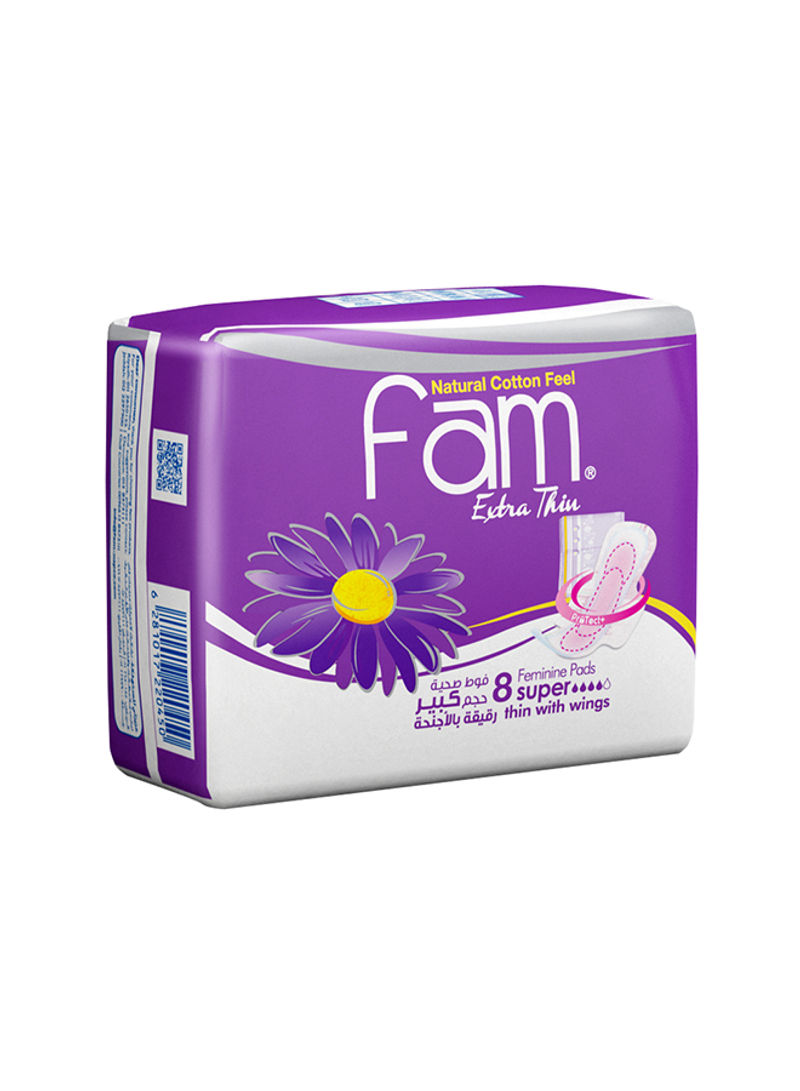 Feminine Napkins Extra Thin Super with wings 8 pads