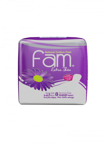 Feminine Napkins Extra Thin Super with wings 8 pads