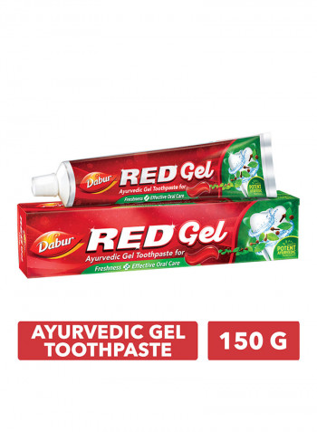 Ayurvedic Red Gel Toothpaste white 150g