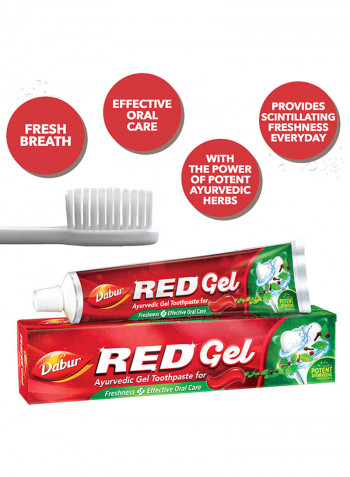 Ayurvedic Red Gel Toothpaste white 150g