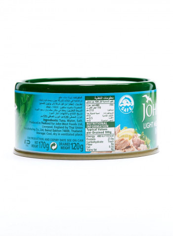 Light Meat Tuna Chunks In Water 170g