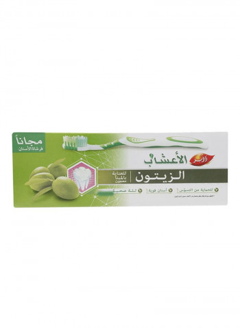 Herb'l Olive Toothpaste With Bamboo Toothbrush 150g
