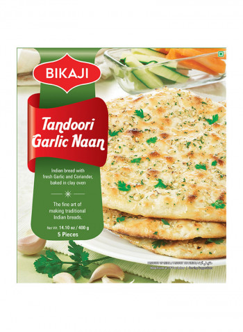 Tandoori Naan Garlic 5 Piece 400g