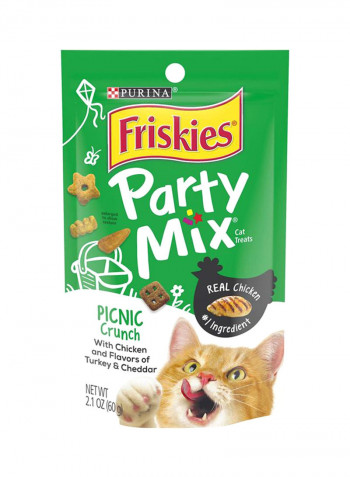 Friskies Party Mix Picnic Crunch Adult Cat Treats 60g