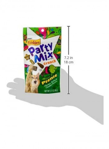 Friskies Party Mix Picnic Crunch Adult Cat Treats 60g