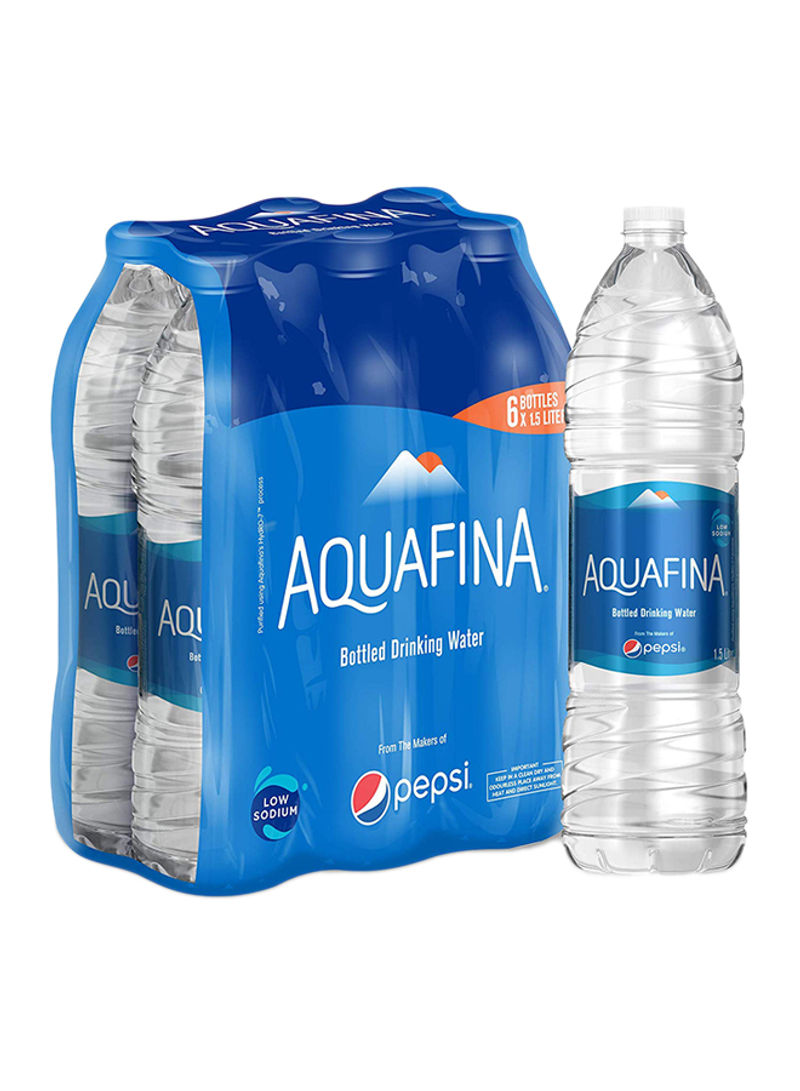 Water Bottles 1.5L Pack of 6